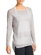 Athleta Womens Buena Vista Tunic Size L - Silver Shimmer