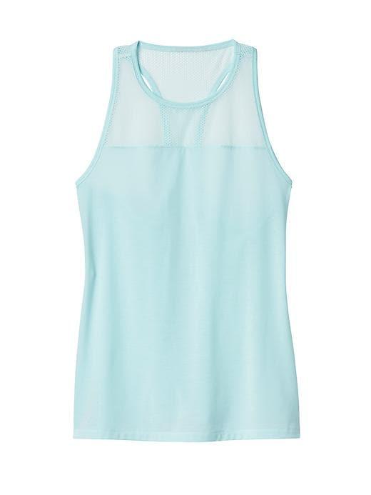 Athleta Womens Airy Essence Tank Size L Tall - Blue Tint