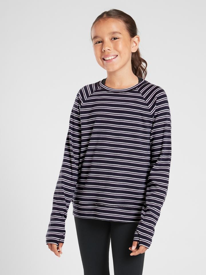 Athleta Girl Home Stretch Stripe Top