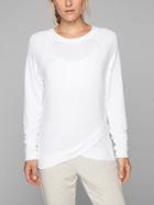 Athleta Womens Criss Cross Sweatshirt Bright White Size L