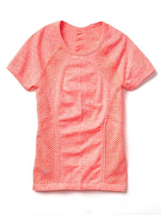 Athleta Dot Tracker Tee Size L/12 - Coral Quandry Heather