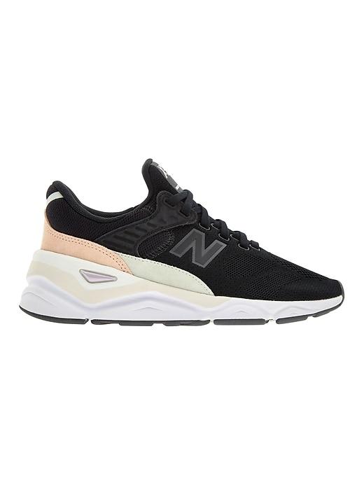 new balance lifestyle x90 au lait & arctic sky knit shoes