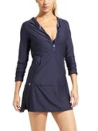 Athleta Womens Wick-it Wanderer Coverup Size L Tall - Dress Blue