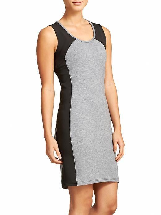 Athleta Womens Fuse Dress Charcoal Heather/black Size Xl