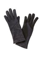 Athleta Womens Reflective Gloves By Ur Black Size L/xl