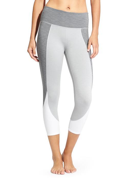 Athleta Womens High Rise Flow Chaturanga Capri Size M - Grey Heather