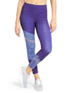 Athleta Womens Asym Camo Sonar 7/8 Tight Size L Petite - Multi