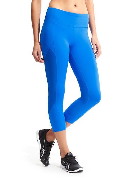 Athleta Womens Velocity Capri Size L - Macaw Blue