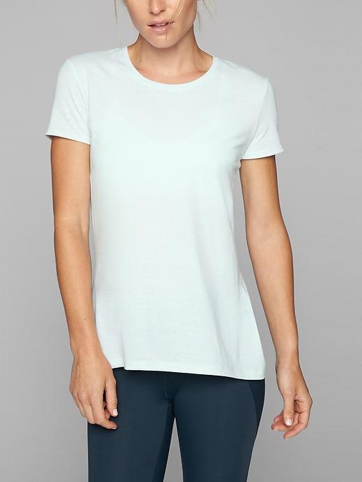 Athleta Womens Power Up Easy Tee Spring Mint Size Xxs
