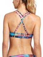 Athleta Womens Laser Beam Cross Strap Bikini Size Xl - Multi