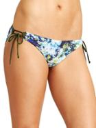 Athleta Womens Hypersonic Reversible Notsostring Bottom Size L - Caspian Blue Multi/spire Green