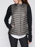 Athleta Womens Downkind Vest Silver Bells Size Xs