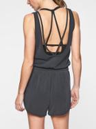 Athleta Womens Serenity Romper Black Size M