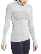 Athleta Womens Flurry Base Layer Turtleneck Size L - White