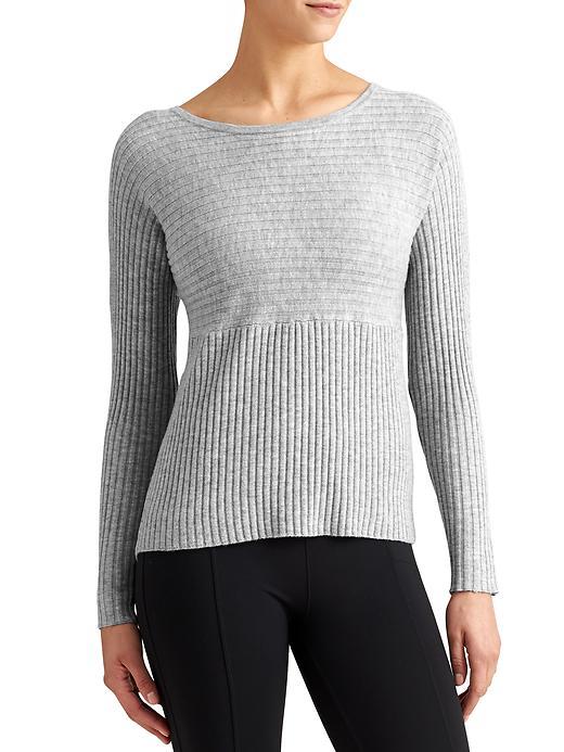 Athleta Womens Merino Hayes Sweater Size L - Grey Heather