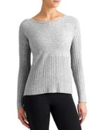Athleta Womens Merino Hayes Sweater Size L - Grey Heather