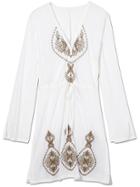 Athleta Womens Cutout Cover Up White Morocco Size M