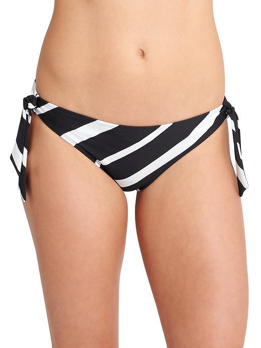 Athleta Womens Belize Stripe Medium Tide Bottom Size L - Black