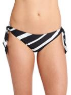 Athleta Womens Belize Stripe Medium Tide Bottom Size L - Black