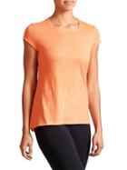 Athleta Womens Asana Tee Size L Tall - Tiger Lily Orange