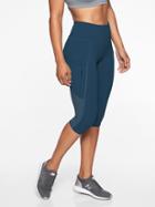 Athleta Womens Up For Anything Crop Constellation Blue Size M