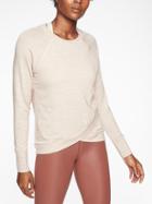 Athleta Womens Criss Cross Sweatshirt Ballerina Gown Heather Size Xs