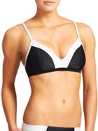 Athleta Womens Colorblock Bikini Size L - Black