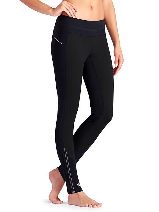 Athleta Womens Windwarrior 2 Tight Size L - Black