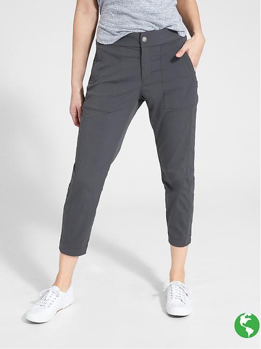 Athleta Womens Trekkie Crop Size 0 - Flint Grey