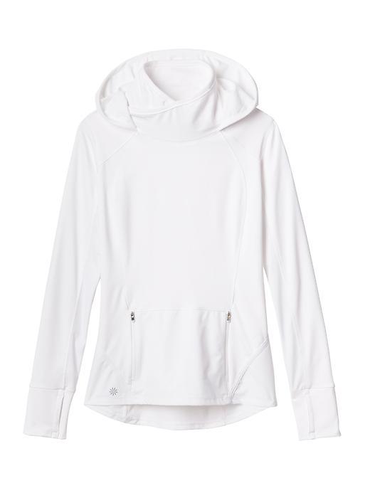 Athleta Womens Plush Tech Hoodie 3.0 Size L Tall - Bright White