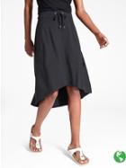Athleta Womens Beachcomber Midi Skirt Size M - Black