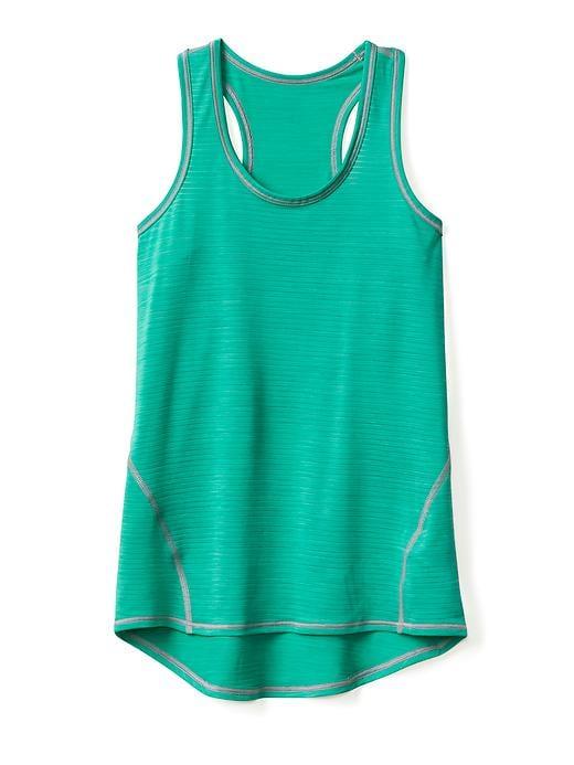 Athleta Womens Shadow Stripe Chi Rules Tank Size M/8-10 - Toucan Teal