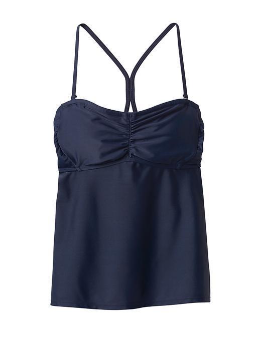 Athleta Womens Bandeau Tankini Size 32d/dd - Dress Blue
