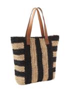 Athleta Womens Straw Tote Natural/ Black Size One Size