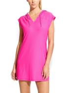 Athleta Womens Wick-it Hoodie Coverup Size Xl - Hot Pink