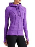 Athleta Womens Space Dye Strength Hoodie 2 Size 1x Plus - Royal Purple Space Dye