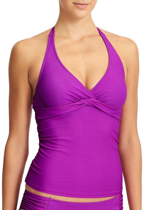 Athleta Womens Tara Halter Tankini Size 32b/c Tall - Jazzy Purple