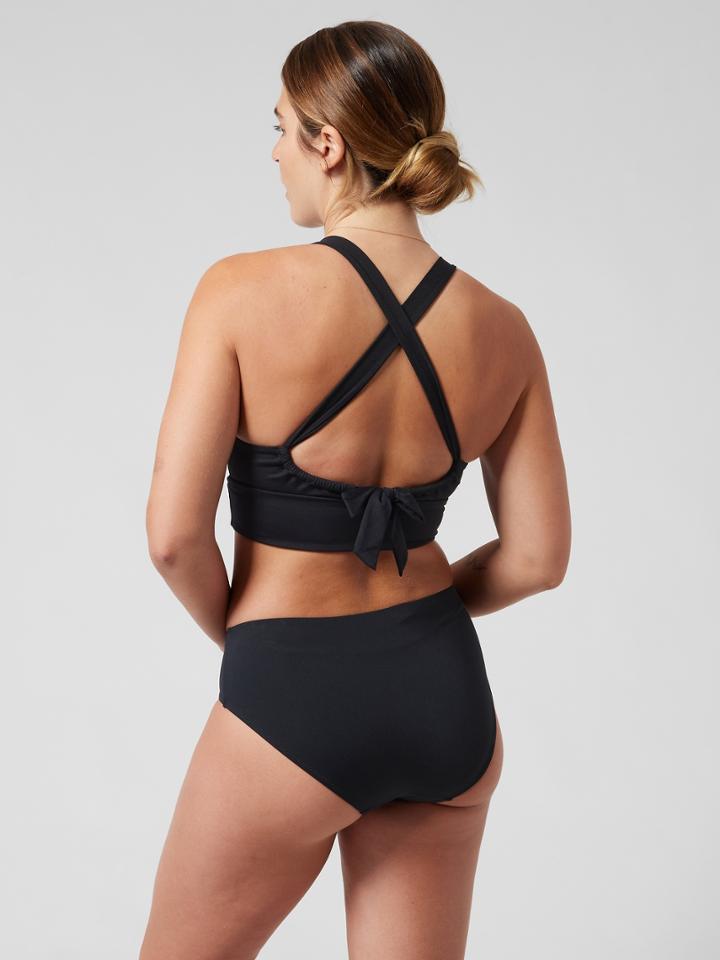 Longline Plunge Bikini Top A-c