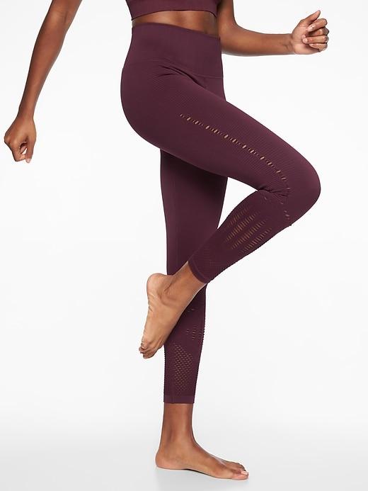 Athleta Womens Halasana Seamless 7/8 Tight Auberge Size Xs