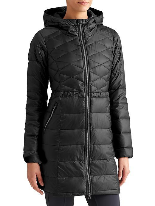 Athleta Womens Chill Down Jacket Size L - Black