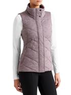 Athleta Womens Icecap Vest Size L - Carbon Brown Heather