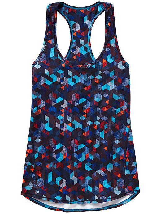 Athleta Triangular Chi Tank Extra Long - Admiral Blue