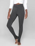 Athleta Womens Restore Slim Ruched Pant Charcoal Grey Heather Size S