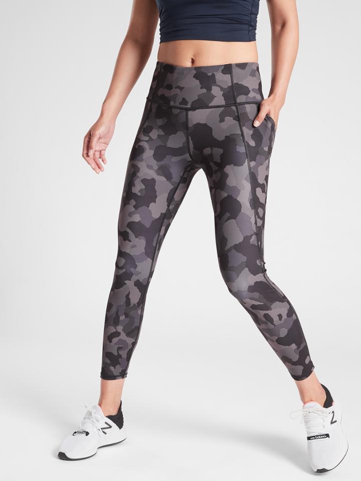 Lightning Camo 7/8 Leggings In Supersonic