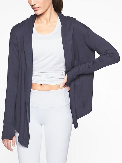 Athleta Womens Nirvana Wrap Navy Size L