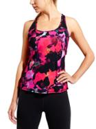 Athleta Womens Mystique Chi Mesh Tank Size L Tall - Brilliant Magenta