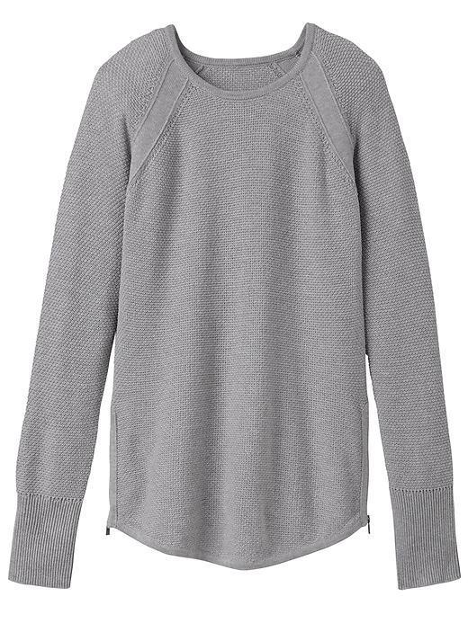 Athleta Womens Varsity Sweater Size M - Grey Heather
