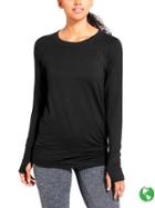 Athleta Womens Studio Cinch Sweatshirt Size L - Black