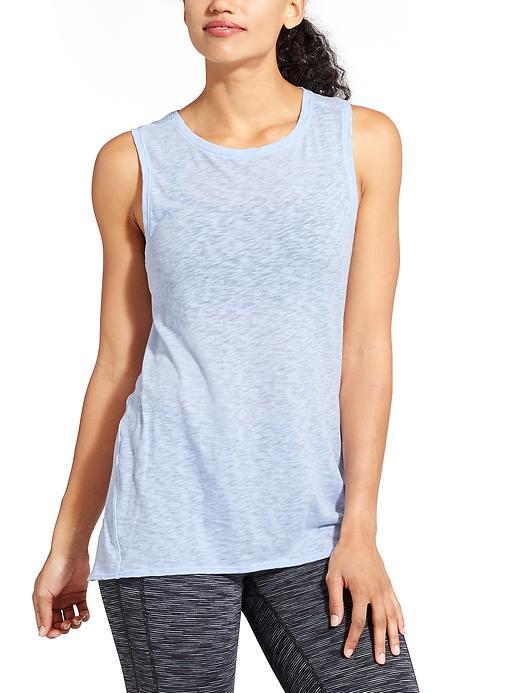 Athleta Womens Daily Tank Size M Tall - Pure Blue