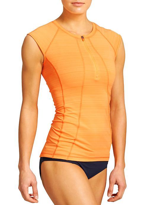 Athleta Womens Pacifica Upf Tank 2 Size L Tall - Orange Sherbet